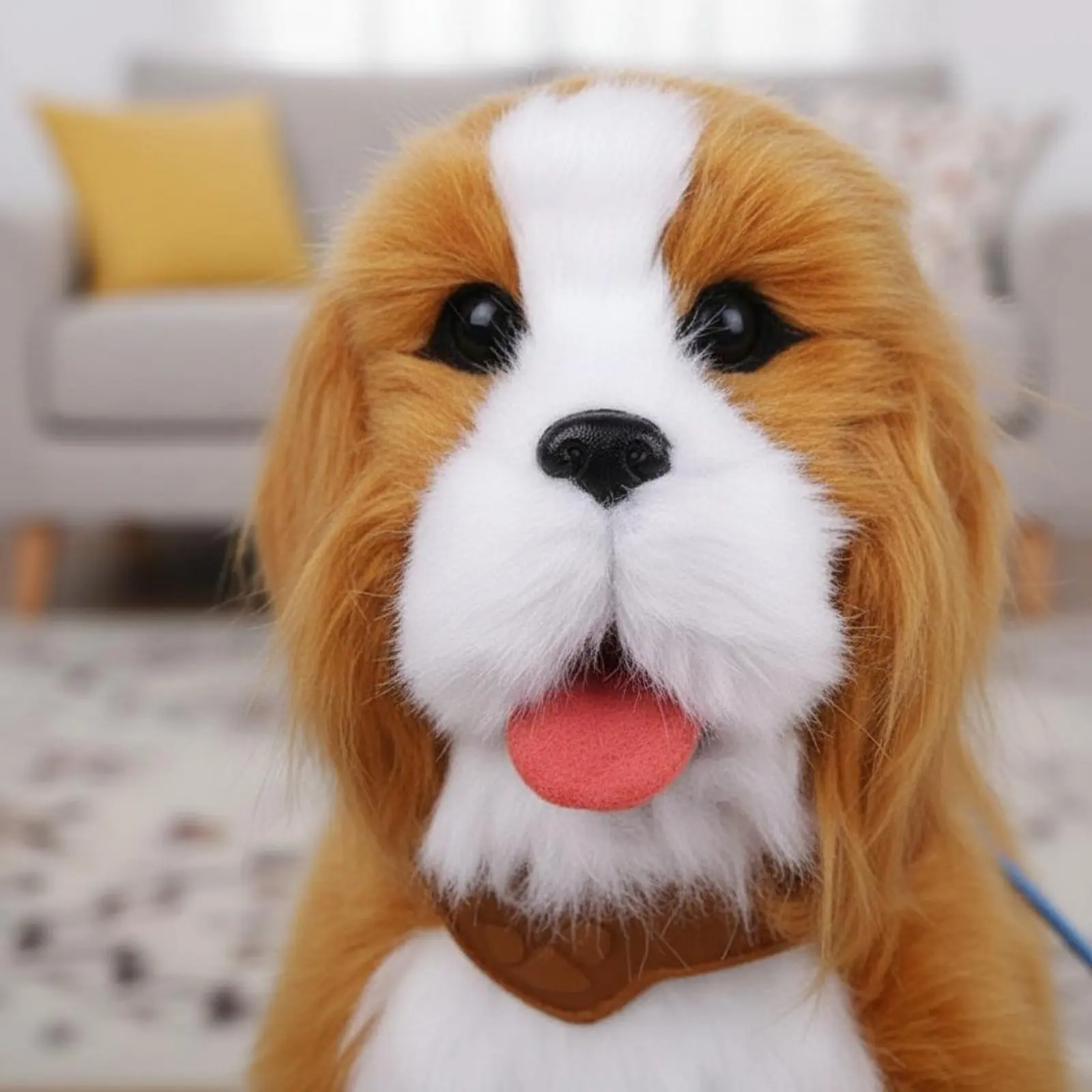 Juguete de Perrito Interactivo que Canta y Camina, Perro de Peluche que Ladra y Habla, Perrito de Peluche con Sensor de Movimiento, Mascota Eléctrica Fácil de Usar