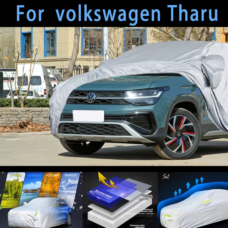 For volkswagen Tharu Outdoor Protection Full Car Covers Snow Cover Sunshade Waterproof Dustproof Exterior Car cover protection