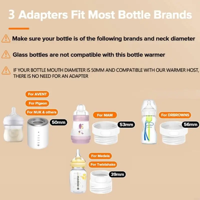 M89C Electric Bottle Warmer Rechargeable Bottle Warmer Convenient & Compact Milk Warm Machine for Travel Feeding Durable