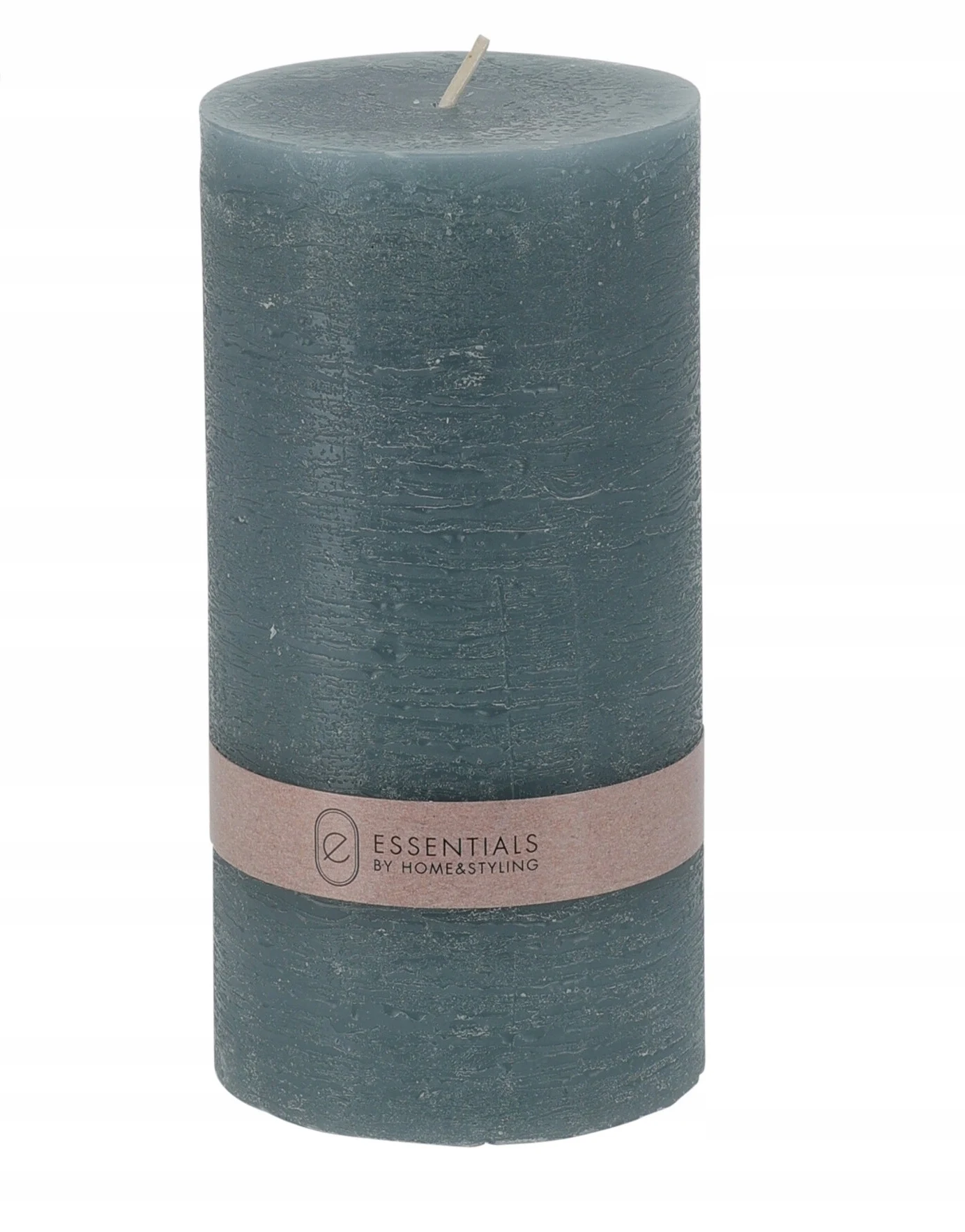Blauwe ongeparfumeerde waskaars 14cm