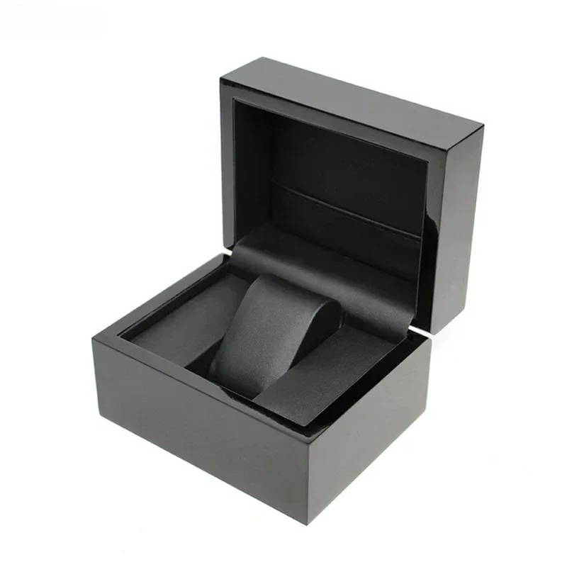 PU Leather Interior Smooth Surface Special Wood Watch Box Custom Logo Watch Display Case Watch Boxes and Packaging Present Box