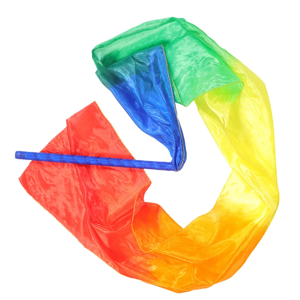 

Colorful Dance Gymnastics Ribbon Portable Handle Wand for Fitness Training Performance Dance Party Gymnastics Streamer