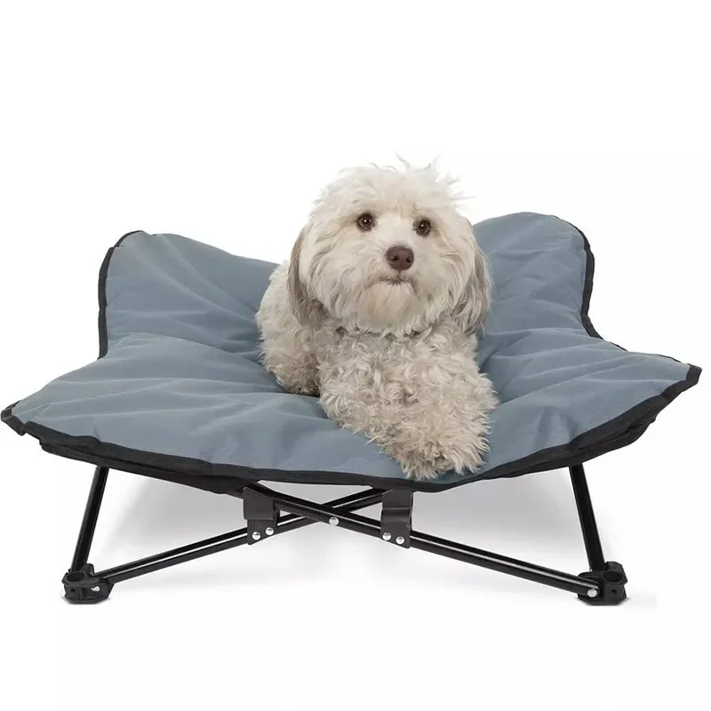 

Portable Folding Elevated Dog Bed Camping Waterproof Outdoor Elevated Pet Lounge Chair for Small Medium Large Dogs