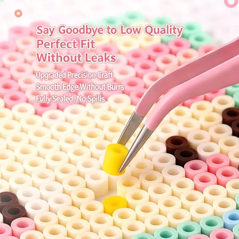 2,6 mm 8400 Stück Schmelzperlen DIY Handgemachte Bastelperlen für Kunstdekorationen und Heimdekoration – Detail 9