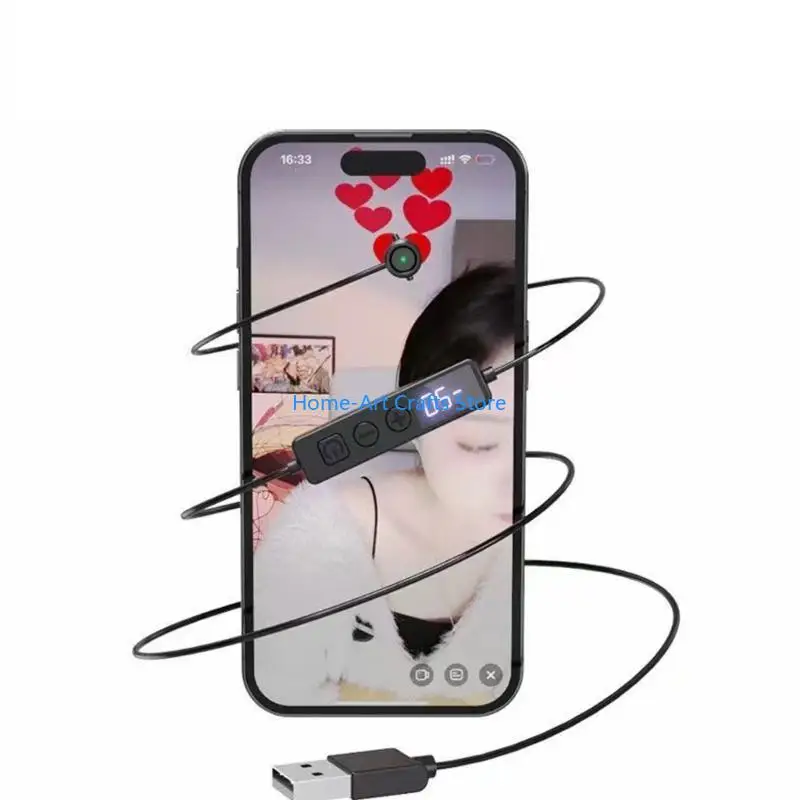 Y3NA Automatic Phone Screen Clickers Quiet Clickers USB Physical Tapper for Game Assistance Simulated Finger Clicking Tapper