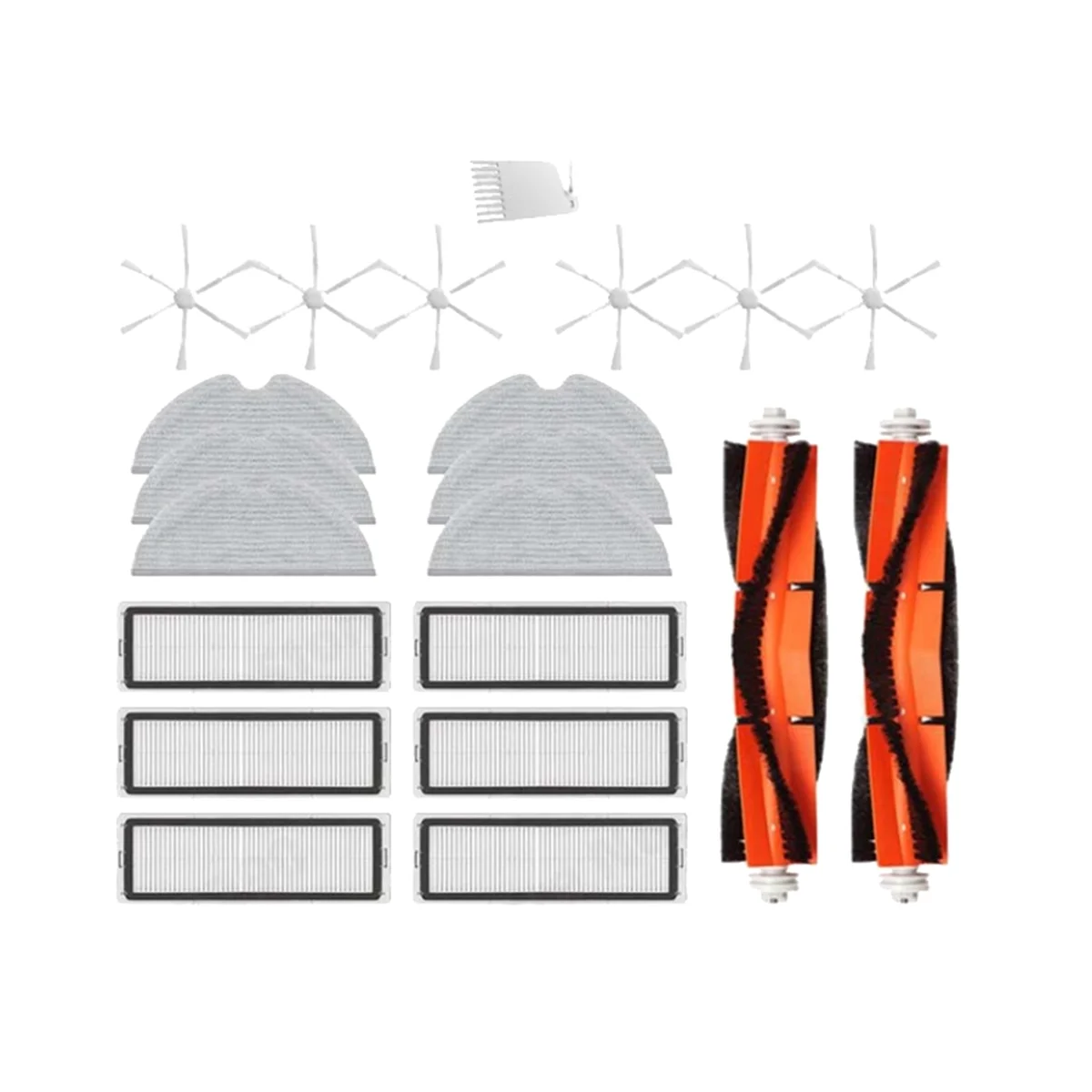 Kit de accesorios para aspiradora 2C STYTJ03ZHM, filtro de Cepillo Lateral principal, paño de mopa, 21 Uds.