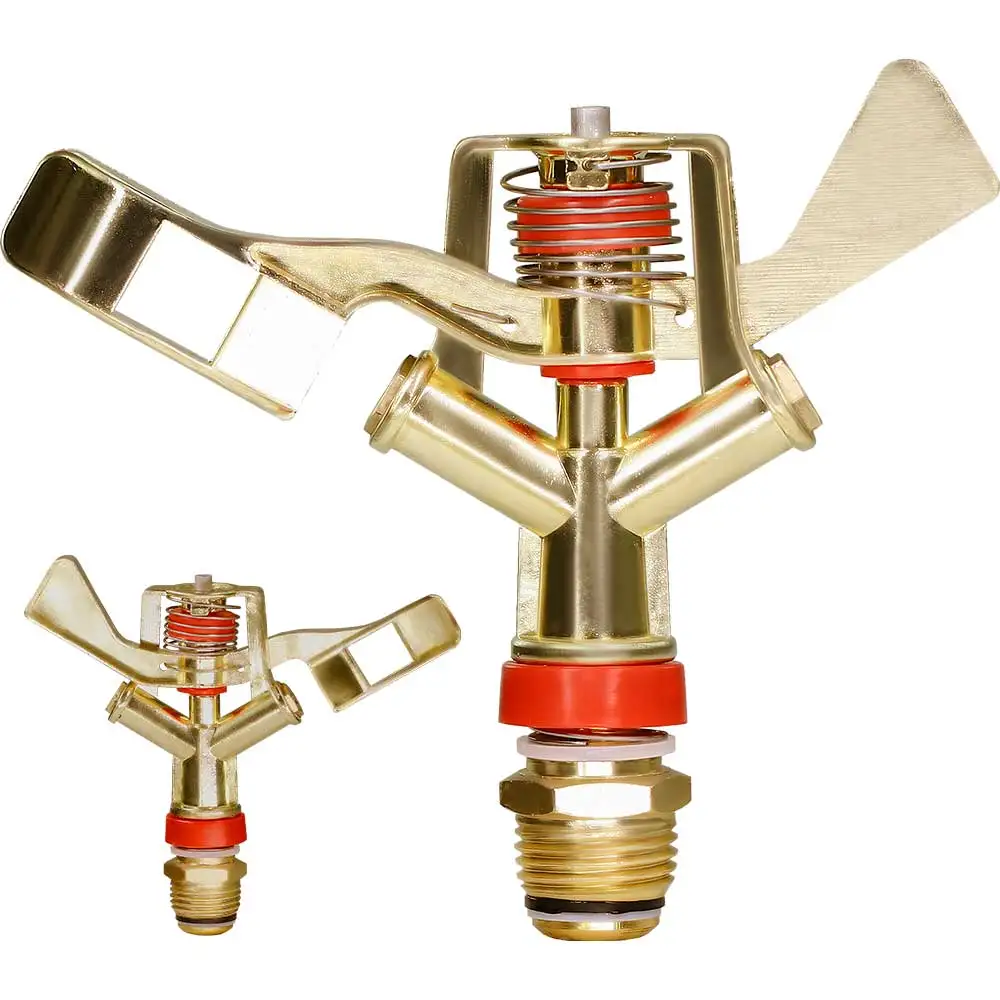 Цинковый сплав 1/2 3/4 дюйма 360° ° Сельскохозяйственный разбрызгиватель для орошения, скорость для поиска, вращающийся коромысло, распылительная насадка для воды, полив садового газона Цинковый сплав 1/2 3/4 дюйма 360° ° Сельскохозяйственный разбрызгиватель для орошения, скорость для поиска, вращающийся коромысло, распылительная насадка для воды, полив садового газона