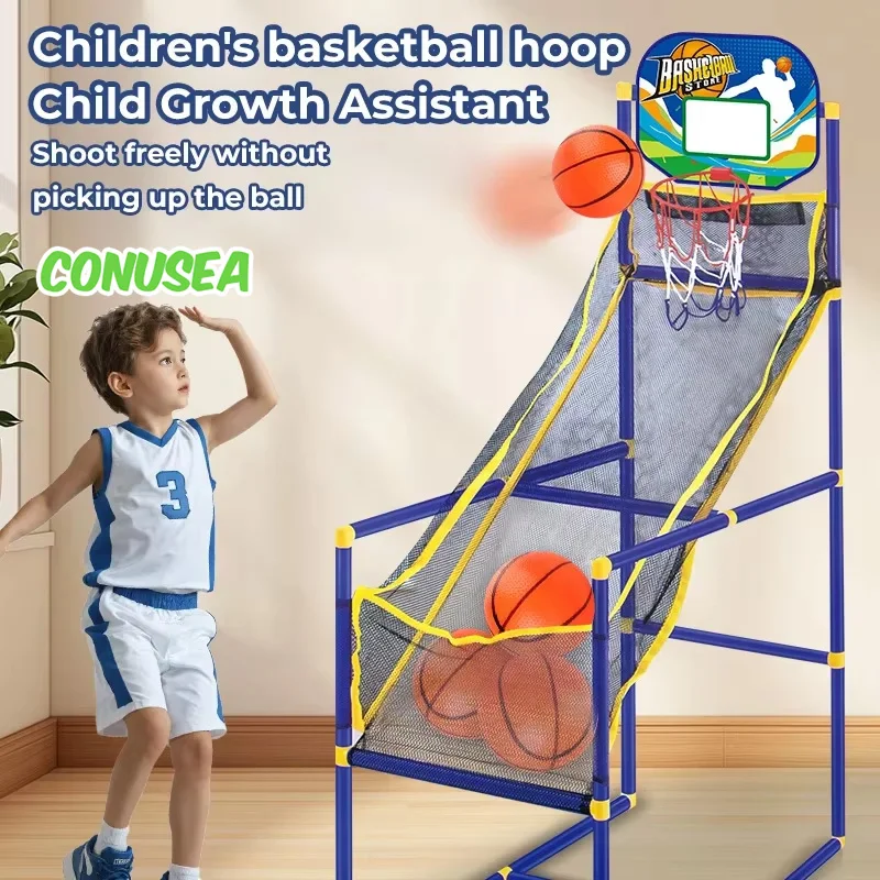 Kids Sports Toy Basketball Hoop Shooting Machine with Balls Air Pump Indoor Outdoor Arcade Games Set Training for Boys Girls