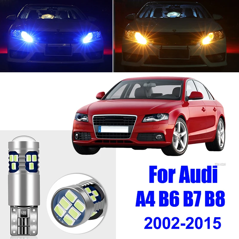 Für Audi A4 B6 B7 B8 S4 RS4 Limousine Avant 2002-2015 2 stücke T10 W5W Led-lampe Auto Position parkplatz Licht Zubehör