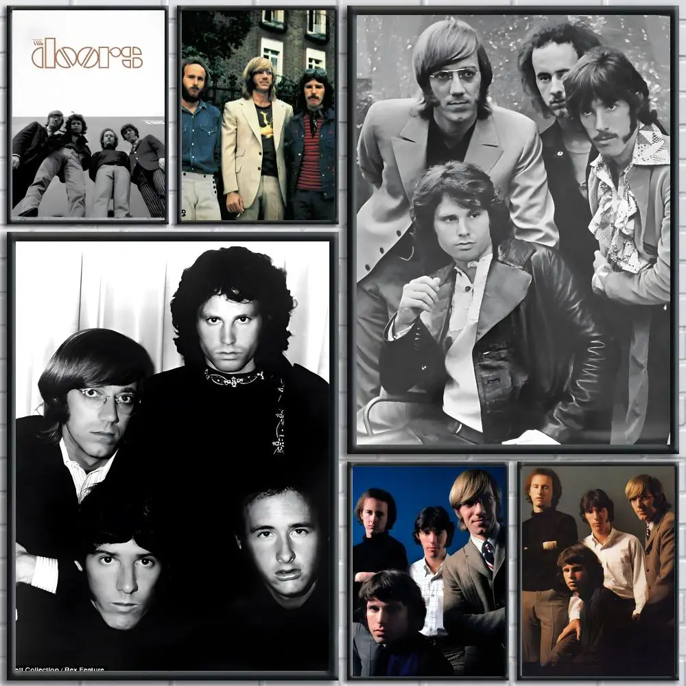 

Rock Band The D-Doors Poster Trendy And Easy-to-Apply Wall Art Stickers For Home Decor And Dorm Room Walls