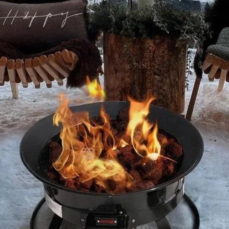 Outdoor Portable Propane Gas Fire Pit 58,000 BTU For Camping Trips RV Travels Tailgating Get-Togethers And Family Evenings