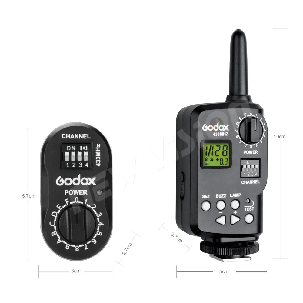 Godox FT-16 WITSTRO Wireless Power Controller Trigger with 3X Receiver Godox AD180 AD360 DE300 DE400 SK400 GT400