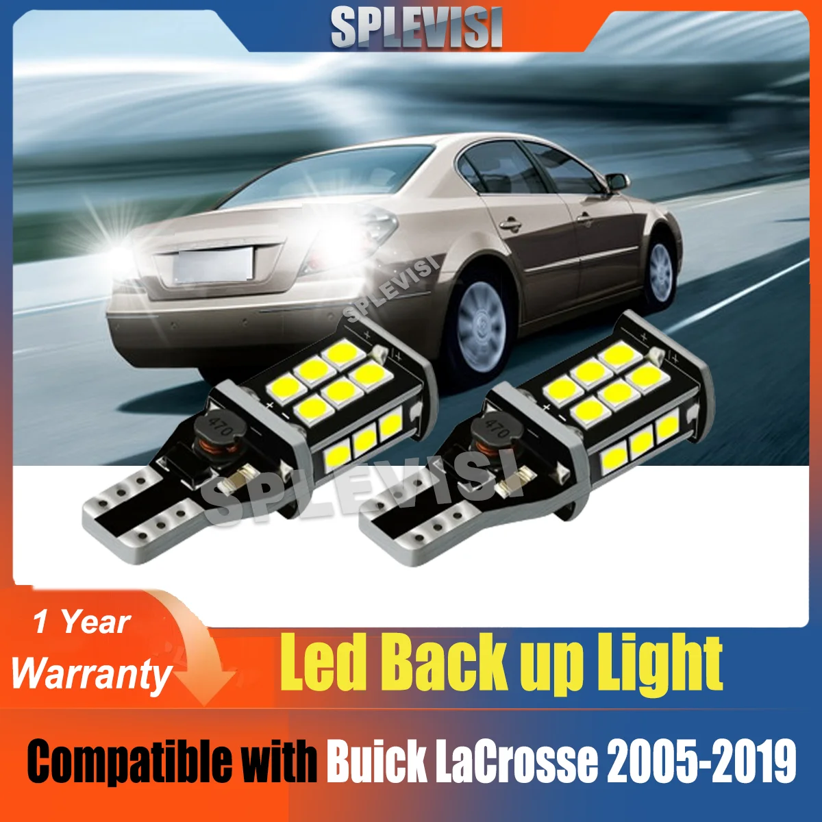 LED T15 921 Reverse Light Bulb Kit For Buick LaCrosse 2005 2006 2007 2008 2009 2010 2011 2012 2013 2014 2015 2016 2017 2018 2019