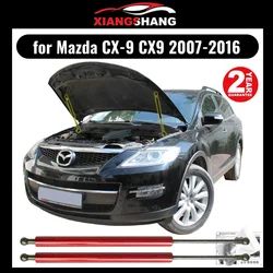 for Mazda CX-9 CX9 2007-2016 Front Bonnet Hood Modify Gas Struts Carbon Fiber Spring Damper Lift Support Absorber