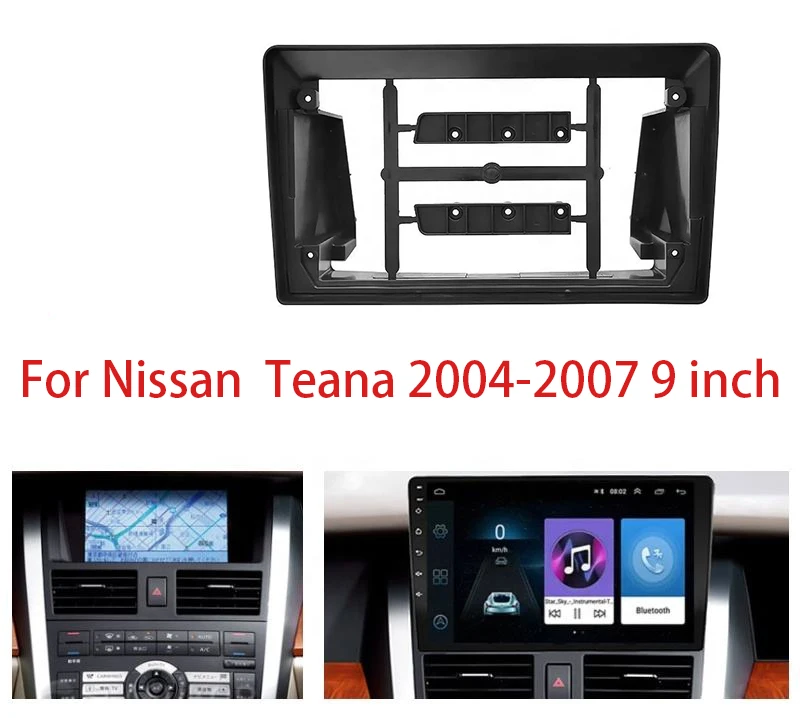 

9 Inch Car Frame Fascia Adapter Canbus Box Decoder For Nissan Teana J31 Altima 2004-2009 Android Radio Panel Kit