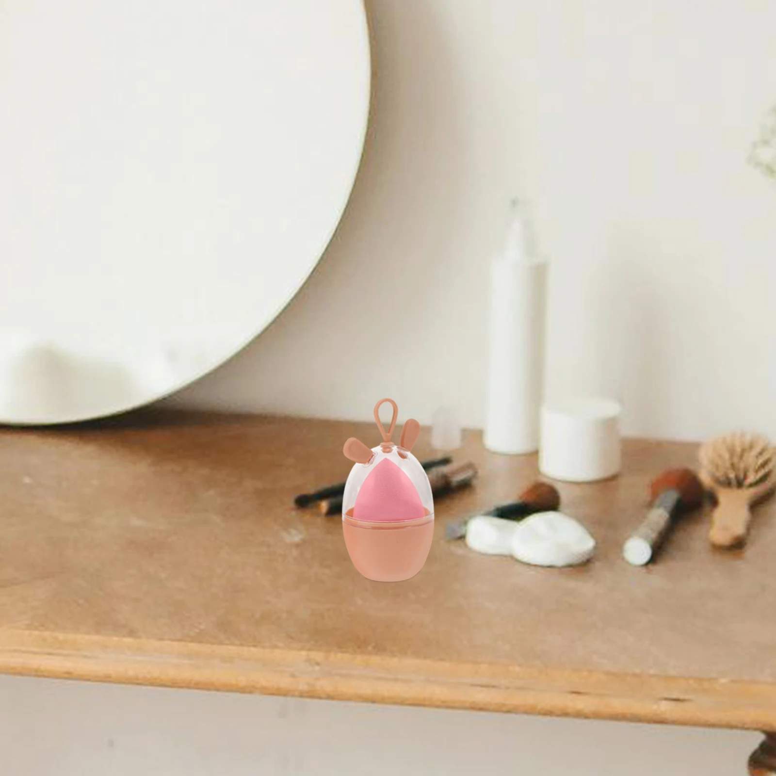 

3pcs Makeup Holder Beauty Egg Box Silicone Case for Supplies Powder Silicone Storage Box Puff Storage