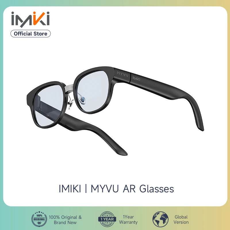 IMIKI 2024 AR Glasses Google Assistant Hi-fi Audio Translator Real-time Navigation Music Heads-up Display