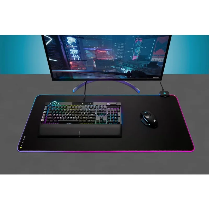 

Удлиненный тканевый игровой коврик для мыши