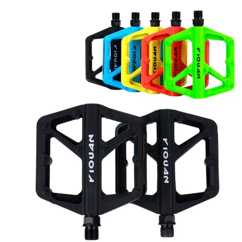 Rutschfeste Flache Fahrradpedale 9/16' Nylon-Lager Breite Plattformpedale für BMX Rennrad MTB E-Bike Fahrradzubehör