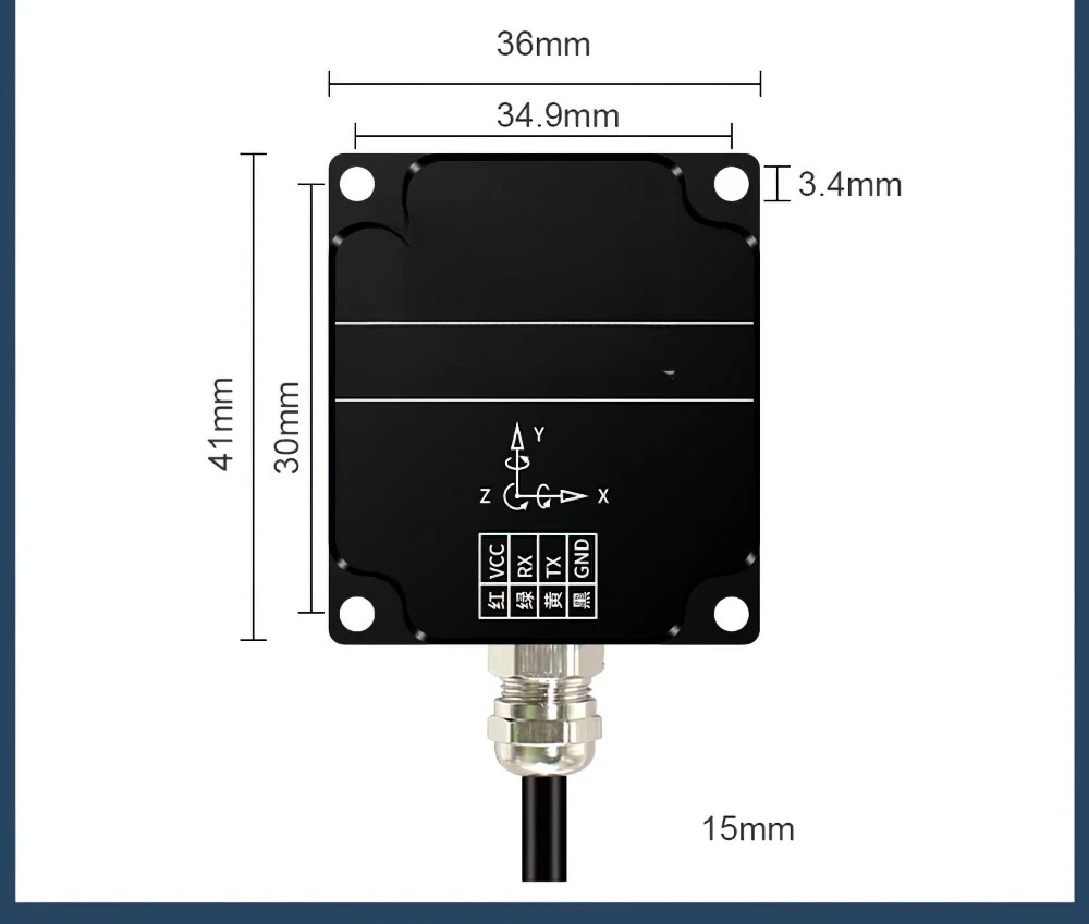 WitMotion MEMS Anti-Vibration Digital Inclinometer Modbus SINDT01(X-axis 0.1 Deg) SINDT02(XY 0.1 Deg) Tech High