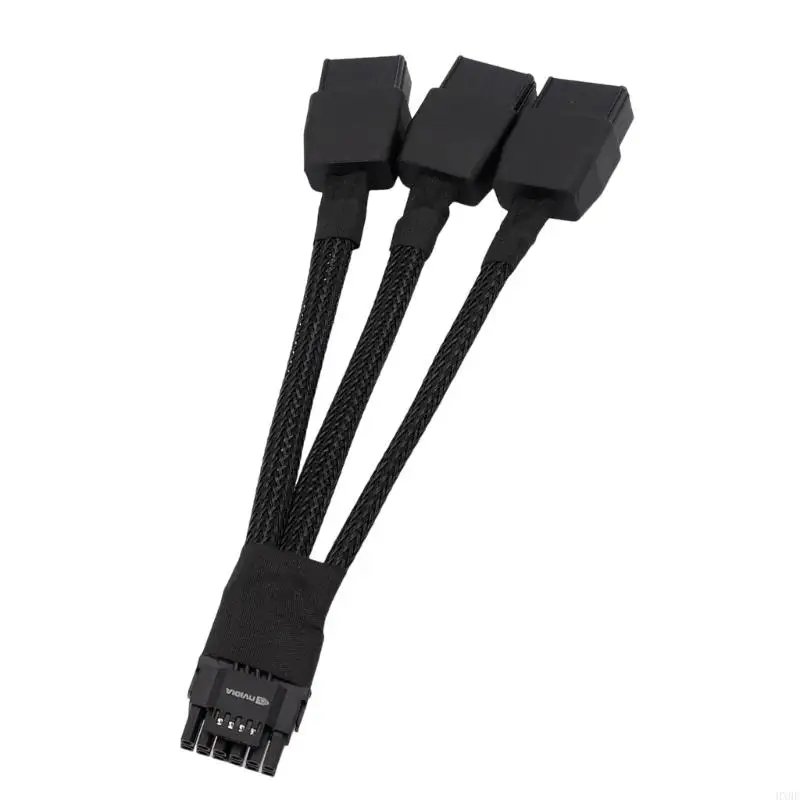 

2025 Новый мощный 600W PCIE 3X 8PIN Женский до 16PIN видеокарты Power Cable 12VHPW для сборки ПК