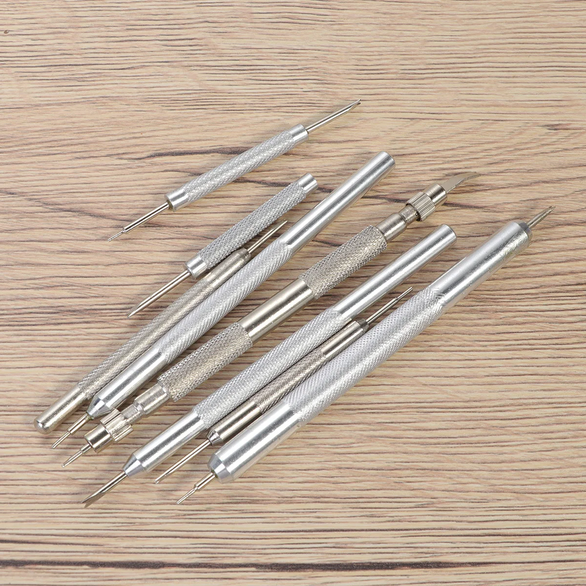 

8pcs Band Tool Kit Metal Watch Repair Tools For Spring Bars Link Pins Removal Installation Watch Strap Adjusting Set Repairing