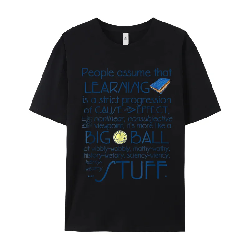 Discount Women's Tops & Tees Learning is a Big Ball Geek T Shirts Cotton Fabric Short Sleeve Funny Tee Shirt O-Neck
