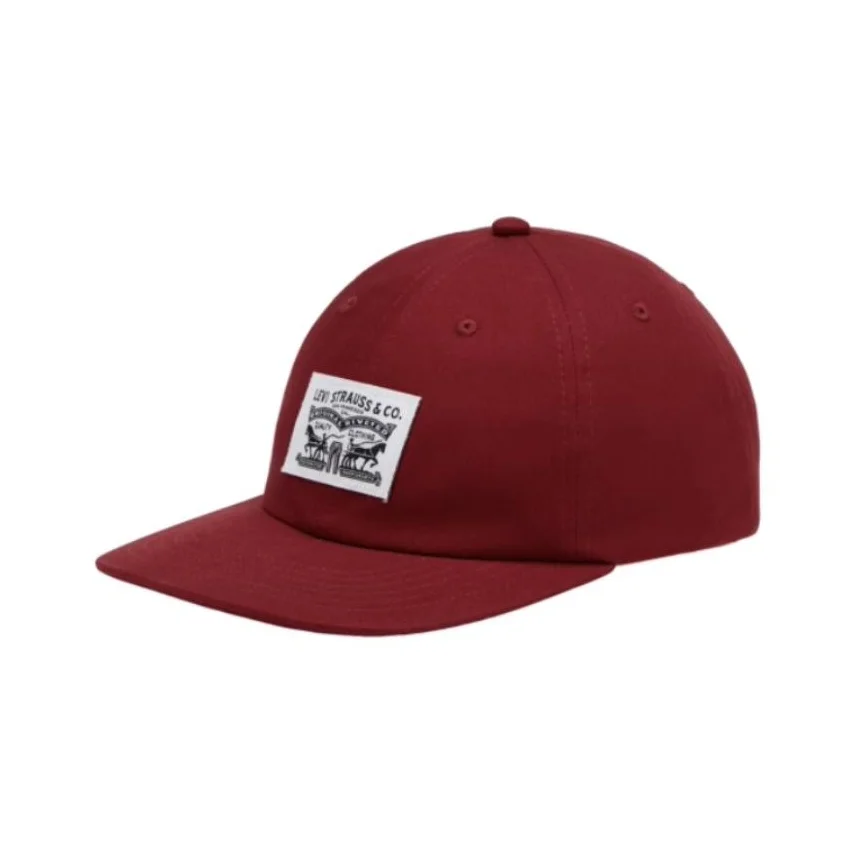 levi's-original-design-cotton-baseball-caps-men's-red-000a9-0018