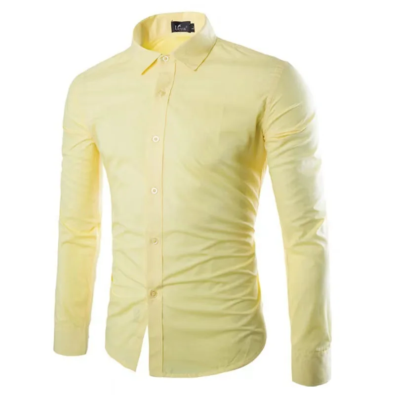 

All Seasons Men's Casual Turn-down Collar Non-iron Long Sleeve Shirt Business Work Dress Shirts For Men