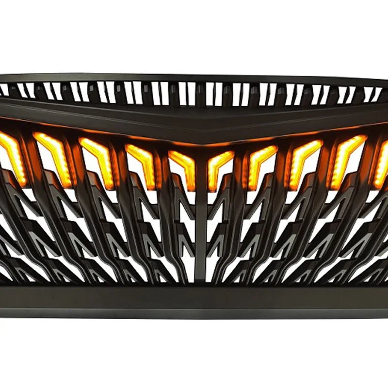 Neueste Offroad 4x4 Stoßstangen-Renn gitter mit LED für Jeep Wrangler JK 2007-2017abs mattschwarzes Frontgrill-Zubehör