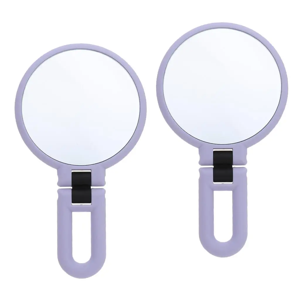 2Pcs Dual Foldable 15X Magnification Makeup Shaving Standing Vanity Mirror