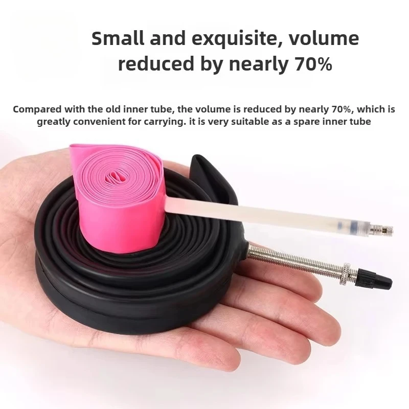 NPY Ultralight Bicycle Inner Tube 36G 700 X 18 25 28 32 35 38C Road Bike TPU Tube 45 65 85mm Length French Valve 700C view 5