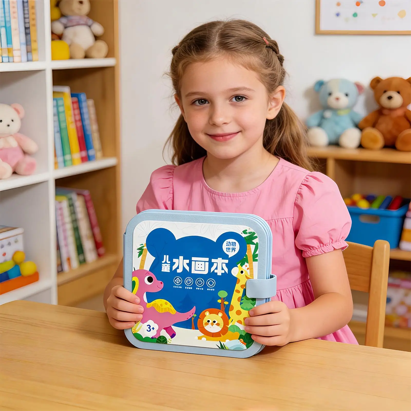 كتاب تلوين لطيف أنشطة الرسم التعليمية كتاب فني مائي للأطفال الفتيات الطلاب فئة السفر عيد الهالوين #1