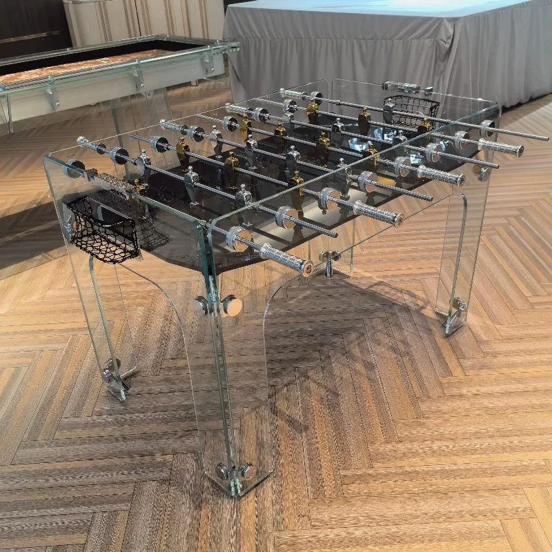 Hot Sale Deluxe High End Glass Soccer Table  Crystal Foosball Table