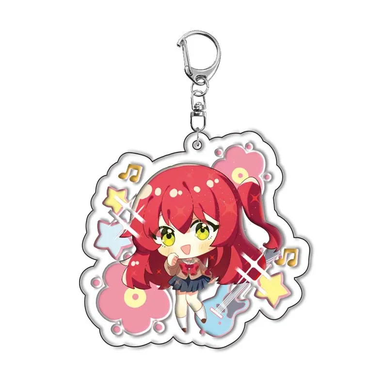 بوتشي ذا روك! أنيمي الكرتون يامادا ريو غوتوه هيتوري شخصيات سلسلة مفاتيح مصنوعة من الأكريليك اكسسوارات Kawaii لطيف سيارة قلادة لعبة سحرية #4