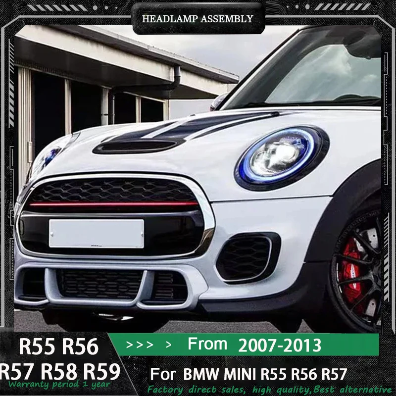Led Front Lights with taillamp For BMW Mini Coopers R56 R57 R58 R59 LED Headlight Assembly 2007-2013 Upgrade Led Car Accessories