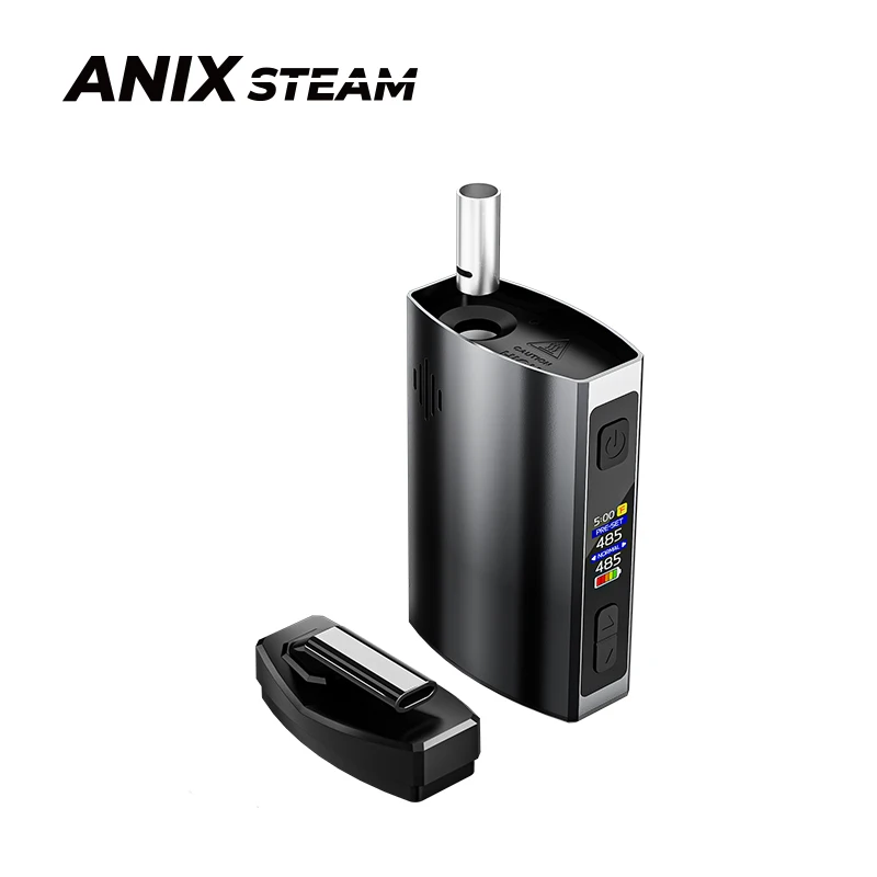 Original Anix Mars Vaporizer 3000mAh Battery Ceramic Heating Chamber Quartz Oven Dry Herbal All In One Vape Box Kit
