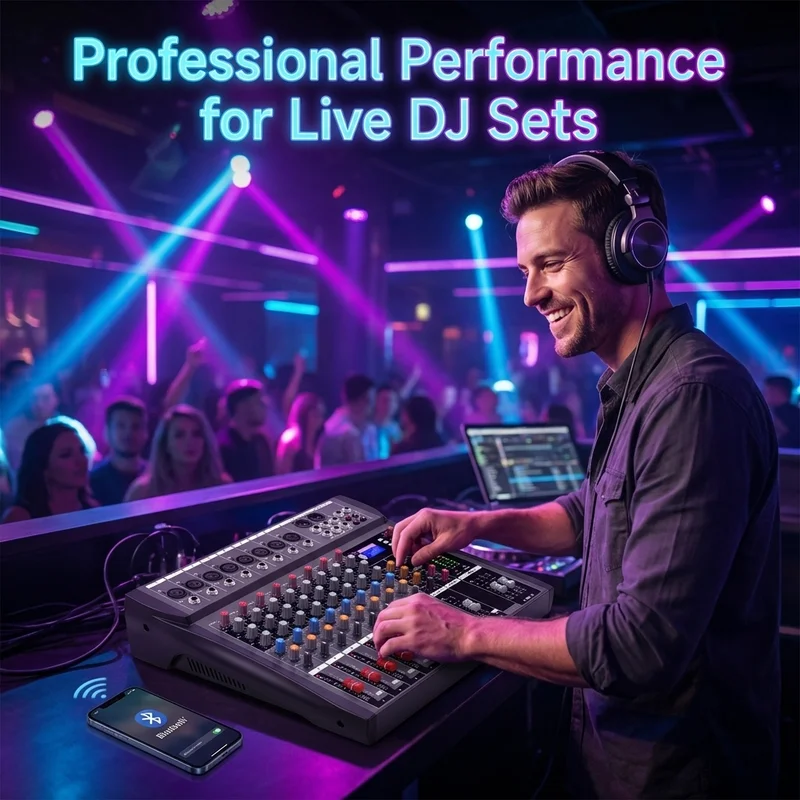 Audio Interface Usb 8 Channel - NXG Audio Mixer 8 Channel DJ
