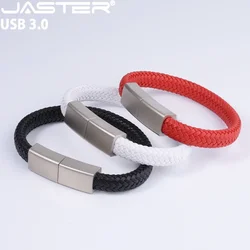 Metal Bracelet USB 3.0 Flash Drive 128GB Red Wristband Pen Drive 64B High Speed Memory Stick 32GB White Pendrive Creative Gifts