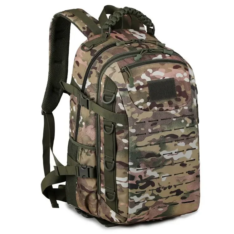 Taktische Outdoor-Tarnrucksack mit zwei Schultergurten - Neues Modell Rucksack - Multifunktionale wasserdichte Tasche für Militär-Enthusiasten und Pendler – Detail 28
