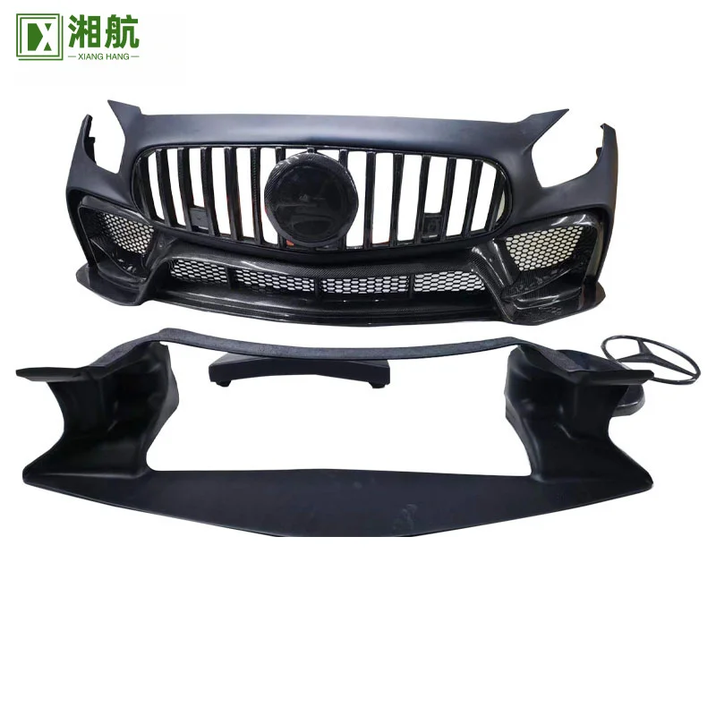 

Подходит для модели Mercedes-Benz AMG GT IMP 2016-2017 гг., полууглеродный материал, передний бампер, передний бампер