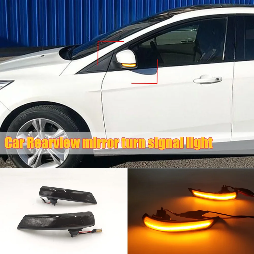 

For Ford 12-18 Focus rearview mirror turn signal 07-13 reversing mirror water turn signal