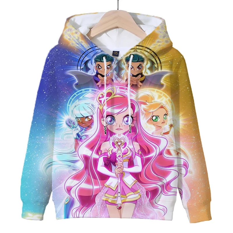 Children LoliRock Cartoon Hoodies Girls Casual Sweatshirt Tops Autumn Fleece Pullover Boys Anime Hoodie Kids Clothes Cute Coat