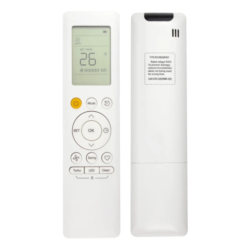 Portable Remote Control Air Conditioner Remote Control English Version RG10B Drop Shipping