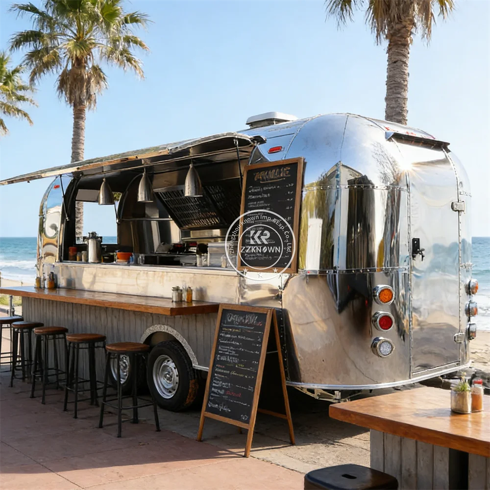 

Hot Sale Ice Cream Food Trailer Commercial Mobile Kitchen Dessert Food Truck High Quality Coffee Truck With Full Kitchen