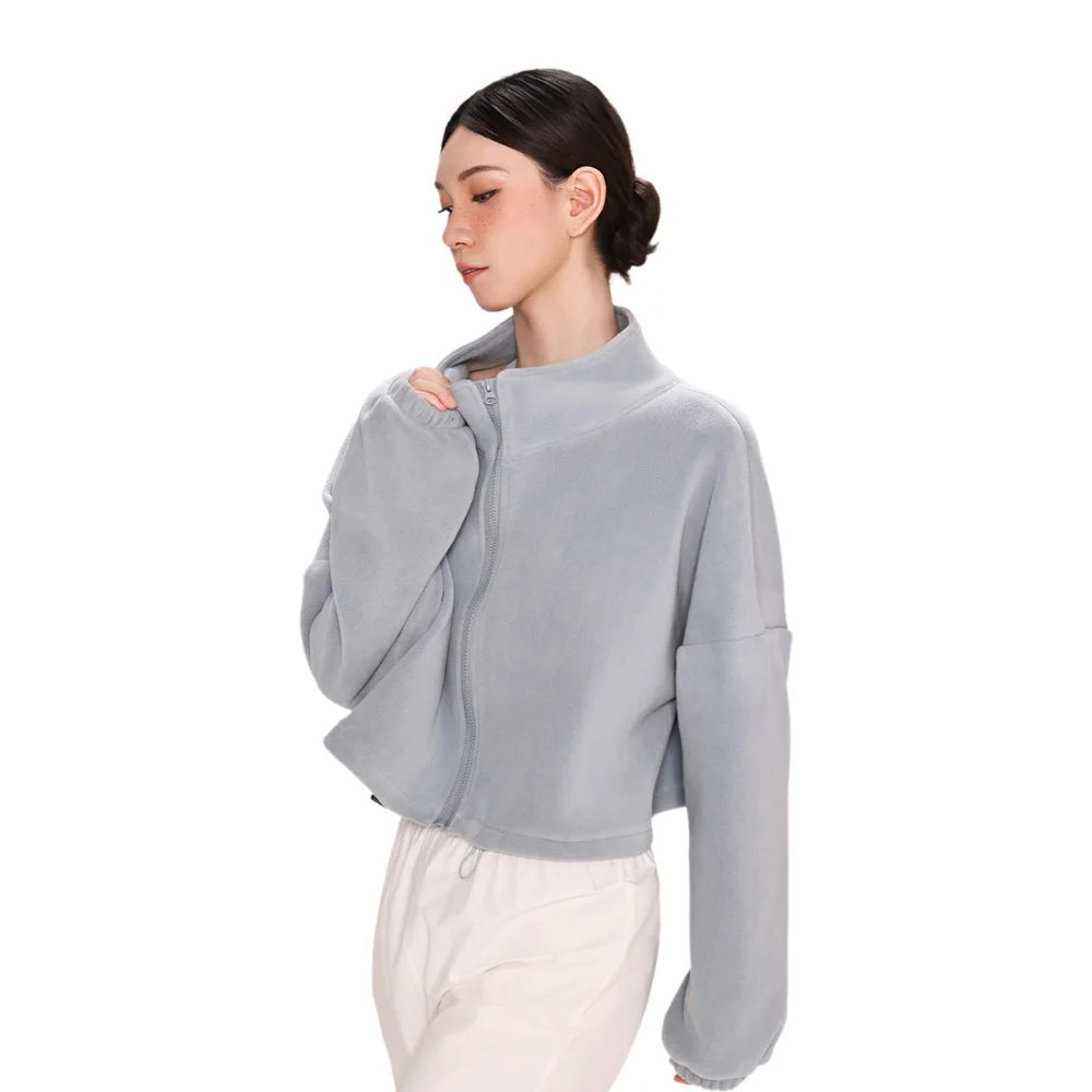 Ballet turnpakje voor dames oefenjurk gymnastiek prestatiejurk volwassen luchtyoga jurk warme jas met fluwelen top