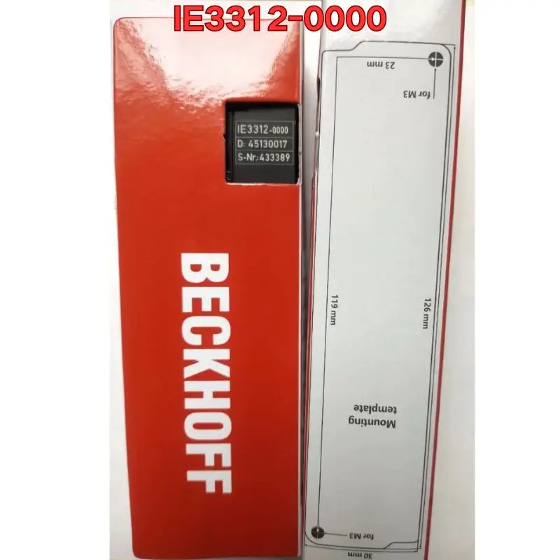 

New Beckhoff module IE3312-0000