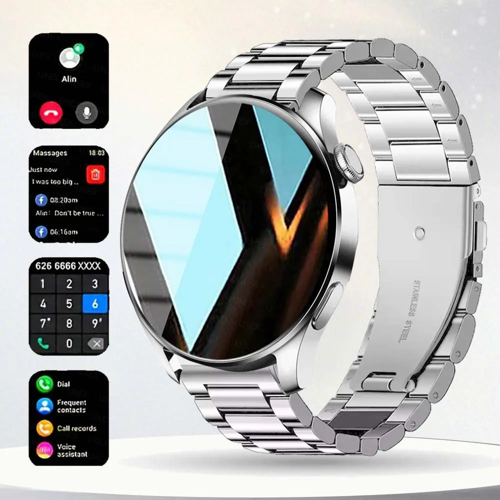 Woman Smart Watch 1.52”HD Sport Modes Notification Reminder Voice Assistant Motion Trajectory Men's Watches Business Android Ios