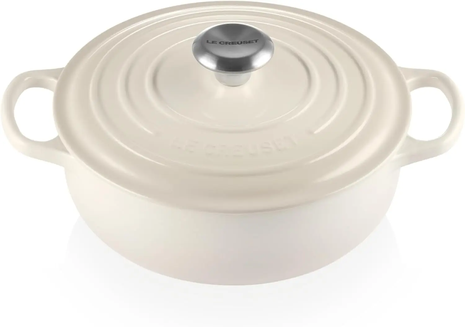 

Le Creuset Enameled Cast Iron Signature Sauteuse Oven, 3.5 qt., Meringue