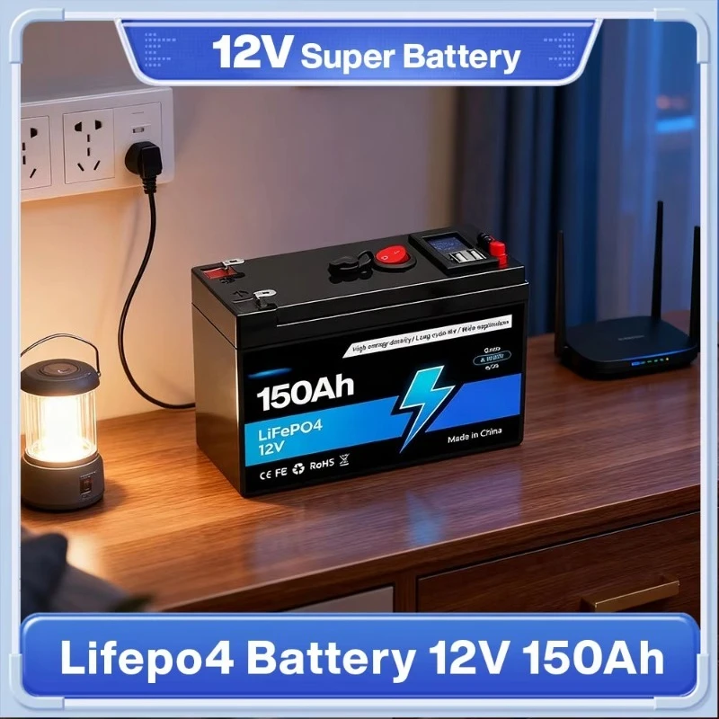 

12V Lithium Iron Phosphate (LiFePO4) Battery with Built-in BMS